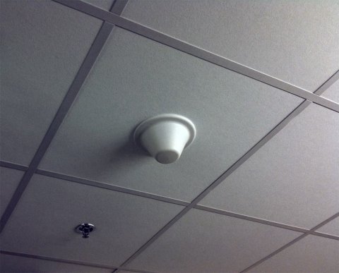 DAS installed in an office building (server antenna)