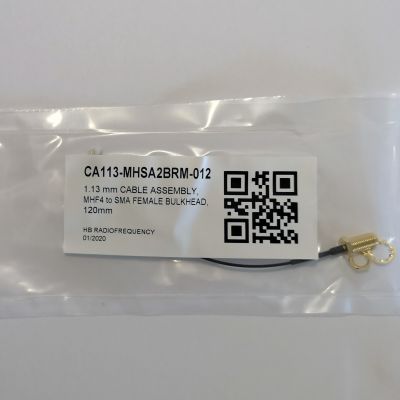 CA113-MHSA2BRM-012 MHF4 to SMA Female cable in packet