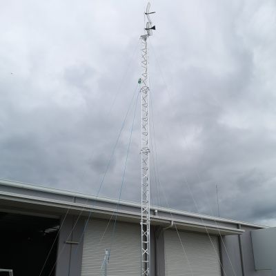 14 metre AL340 Temporary Tripod Tower with MIMO grid antennas
