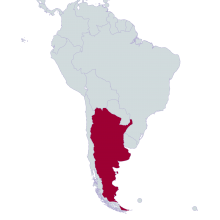 Argentina world map