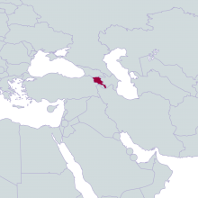 Armenia world map