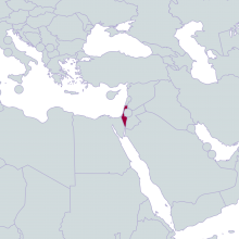 Israel world map