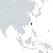 Taiwan world map