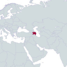 Azerbaijan world map