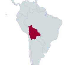 Bolivia world map