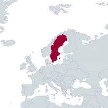 sweden world map