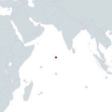 Maldives on world map